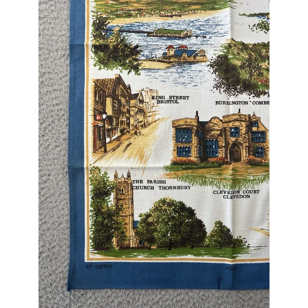 Avonside‎ Tea Towel Clive Mayor Dish Kitsch Souvenir MCM Cotton Made in Britain